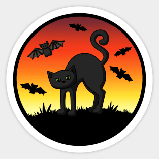 Scary Cat Sticker